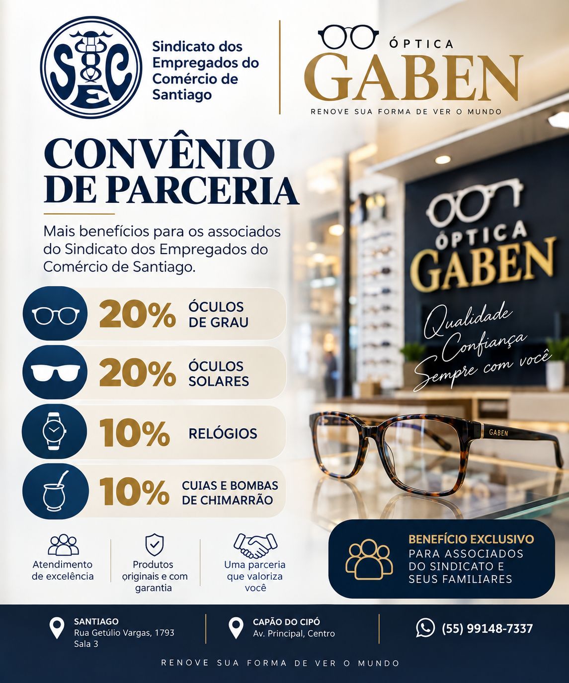 CONVÊNIO PARA COMERCIÁRIO(A)